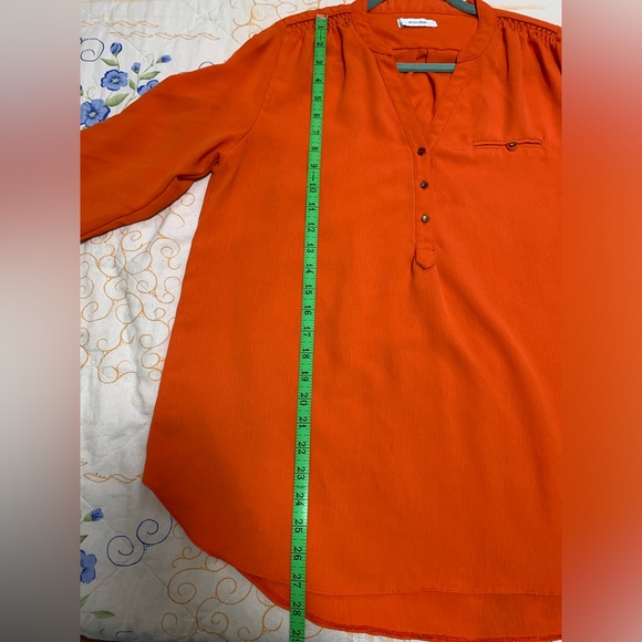 Orange long sleeve blouse from Mandee - Picture 7 of 16